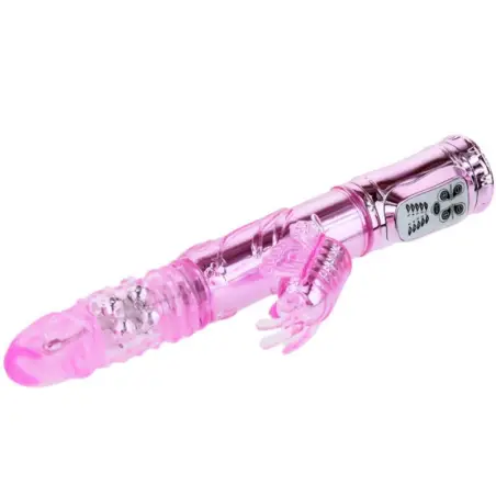 BAILE - VIBRADOR RECARGABLE CON ROTACION Y ESTIMULADOR THROBBING BUTTERF Rotadores y vibradores