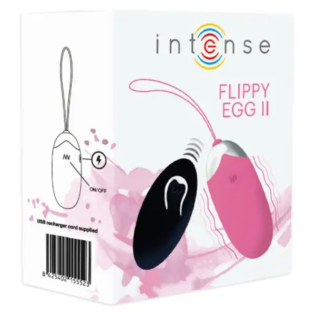 INTENSE - FLIPPY II HUEVO RECARGABLE REMOTO ROSA 