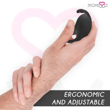 MORESSA - BRAD PREMIUM SILICONE RECARGABLE NEGRO Anillos con Vibración