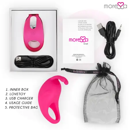 MORESSA - BRAD PREMIUM SILICONE RECARGABLE ROSA 