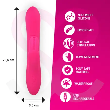 MORESSA - ETHAN EFECTO WAVE MAS POTENTE VIBRACIÓN PREMIUM SILICONE RECARGABLE 