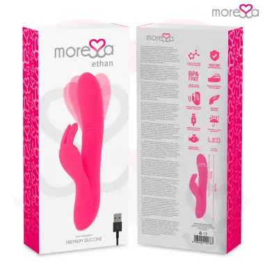 MORESSA - ETHAN EFECTO WAVE MAS POTENTE VIBRACIÓN PREMIUM SILICONE RECARGABLE 