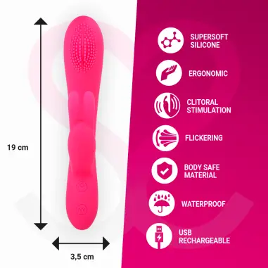MORESSA - GINO TICKLING VAGINAL PREMIUM SILICONE RECARGABLE 