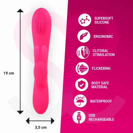 MORESSA - GINO TICKLING VAGINAL PREMIUM SILICONE RECARGABLE 