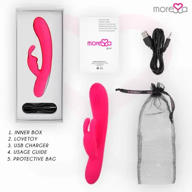 MORESSA - GINO TICKLING VAGINAL PREMIUM SILICONE RECARGABLE 