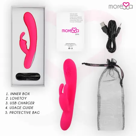 MORESSA - GINO TICKLING VAGINAL PREMIUM SILICONE RECARGABLE 