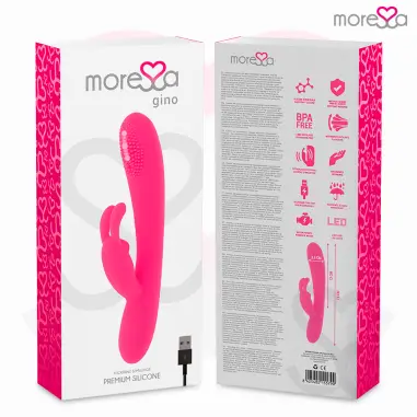 MORESSA - GINO TICKLING VAGINAL PREMIUM SILICONE RECARGABLE 