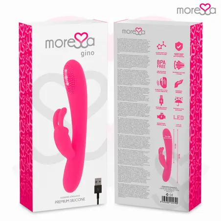 MORESSA - GINO TICKLING VAGINAL PREMIUM SILICONE RECARGABLE 