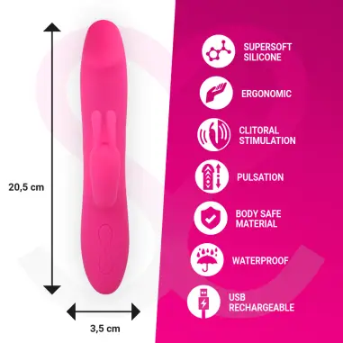 MORESSA - MOLLY IMPULSOR UP&DOWN Y POTENTE VIBRACIÓN PREMIUM SILICONE RECARGABLE 