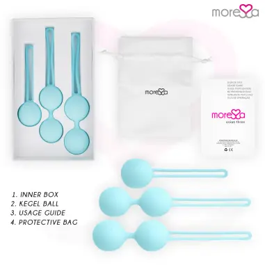 MORESSA - OSIAN SET Osian One 51 Gr / Osian Two 101 Gr / Osian Three 85 gr PREMIUM SILICONA TURQUESA 
