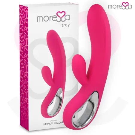 MORESSA - TROY MASAJEADOR PUNTO G Y CLITORIS PREMIUM SILICONE RECARGABLE 