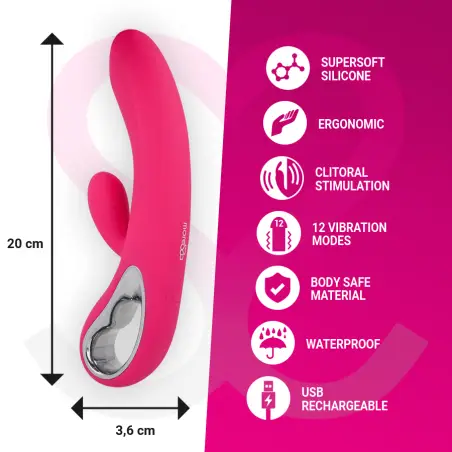 MORESSA - TROY MASAJEADOR PUNTO G Y CLITORIS PREMIUM SILICONE RECARGABLE 