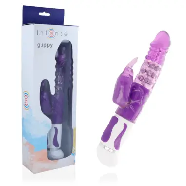 INTENSE - GUPPY VIBRADOR ROTADOR LILA 