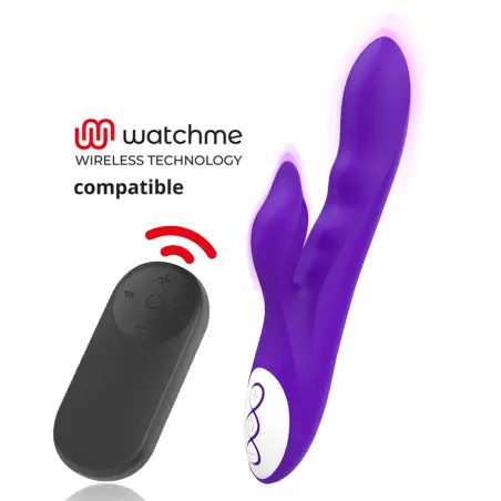 GALATEA - GALO VIBRADOR LILA + MANDO CONTROL REMOTO WATCHME 