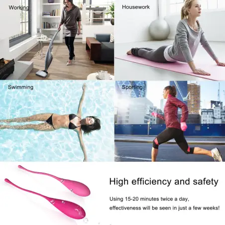 LESLIE - KEGEL FIT ENTREGADOR SUELO PELVICO 6 PESOS 