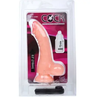 BAILE - COCK DILDO REALÍSTICO CON VIBRACIÓN 21.6 CM 