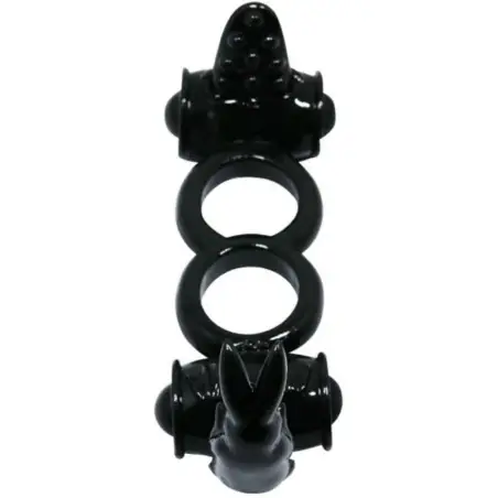 BAILE - SWEET RING ANILLO DOBLE CON RABBIT DOBLE Anillos con Vibración