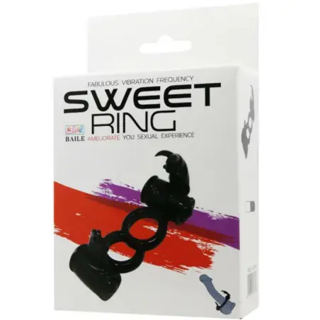 BAILE - SWEET RING ANILLO DOBLE CON RABBIT DOBLE Anillos con Vibración