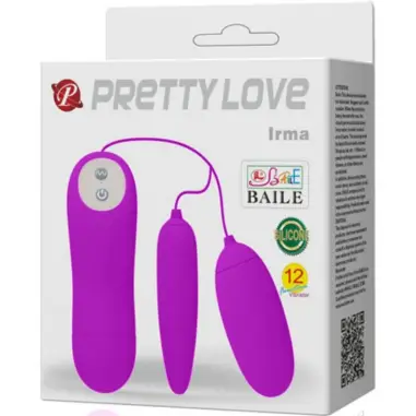 PRETTY LOVE - IRMA HUEVO VIBRADOR DOBLE Para Clítoris