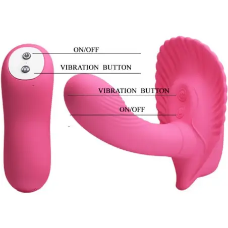 PRETTY LOVE - CONCHA ESTIMULADORA CONTROL REMOTO Vibradores control remoto