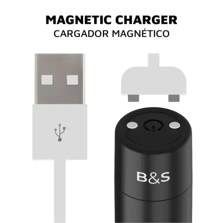 BLACK&SILVER - BALA MAGNETICA VIBRADORA KERNEX 2 NEGRO 
