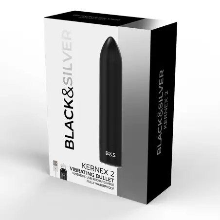 BLACK&SILVER - BALA MAGNETICA VIBRADORA KERNEX 2 NEGRO 