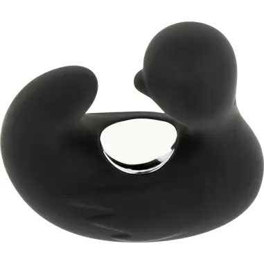 BLACK&SILVER - DEDAL PATO ESTIMULADOR DE SILICONA RECARGABLE DUCKYMANIA 