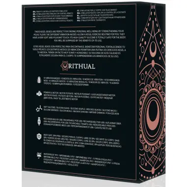 RITUAL NISHA BOLAS KEGEL RECARGABLES VIBRADORAS NEGRO 