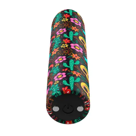 CUSTOM BULLETS - BALA RECARGABLE SKULL 10 INTENSIDADES Balas vibradoras