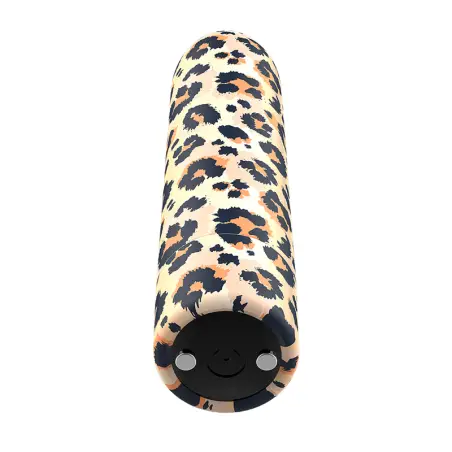 CUSTOM BULLETS - BALA RECARGABLE LEOPARD 10 INTENSIDADES Balas vibradoras
