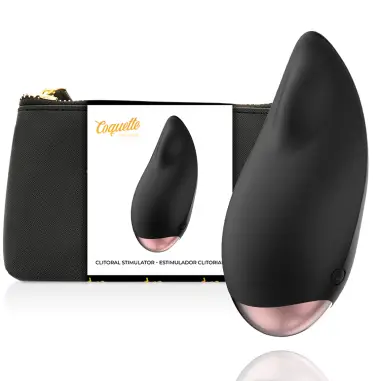 COQUETTE CHIC DESIRE - ESTIMULADOR CLÍTORIS NEGRO / GOLD GOTA 