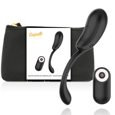 COQUETTE CHIC DESIRE - HUEVO CONTROL REMOTO RECARGABLE NEGRO / GOLD 
