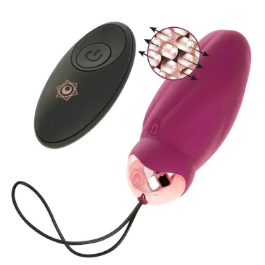 RITHUAL - SITA HUEVO CONTROL REMOTO ROTACIÓN DE PERLAS + VIBRACIÓN 