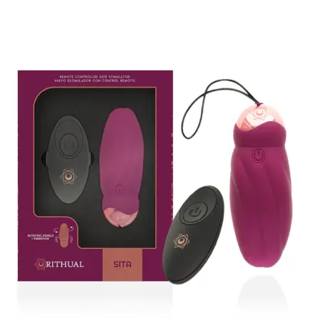 RITHUAL - SITA HUEVO CONTROL REMOTO ROTACIÓN DE PERLAS + VIBRACIÓN 