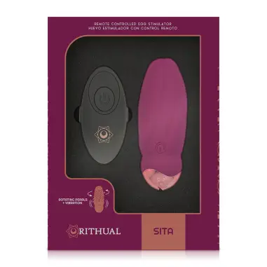 RITHUAL - SITA HUEVO CONTROL REMOTO ROTACIÓN DE PERLAS + VIBRACIÓN 