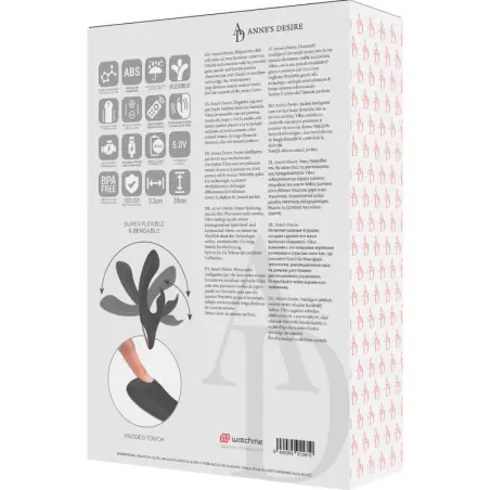 ANNE'S DESIRE - RABBIT CONTROL REMOTO TECNOLOGÍA WATCHME NEGRO 