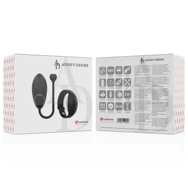 ANNE'S DESIRE - HUEVO CONTROL REMOTO TECNOLOGÍA WATCHME NEGRO 