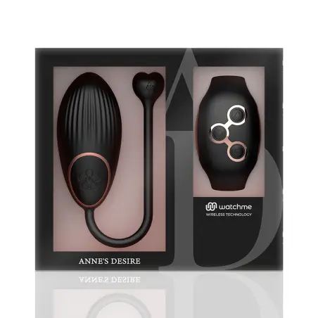 ANNE'S DESIRE - HUEVO CONTROL REMOTO TECNOLOGÍA WATCHME NEGRO/GOLD 
