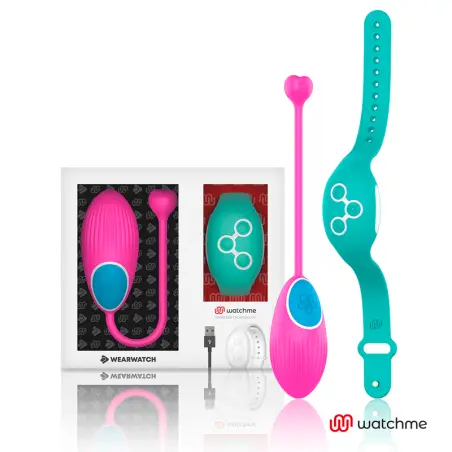 WEARWATCH - HUEVO CONTROL REMOTO TECHNOLOGY WATCHME FUCSIA / AGUA MARINA 