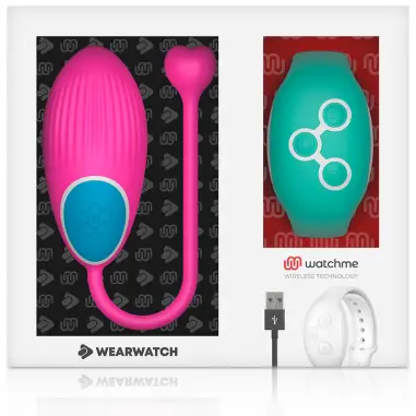 WEARWATCH - HUEVO CONTROL REMOTO TECHNOLOGY WATCHME FUCSIA / AGUA MARINA 