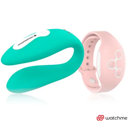 WEARWATCH - VIBRADOR DUAL TECHNOLOGY WATCHME AGUA MARINA / ROSA 