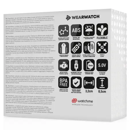 WEARWATCH - VIBRADOR DUAL TECHNOLOGY WATCHME FUCSIA / AGUA MARINA 