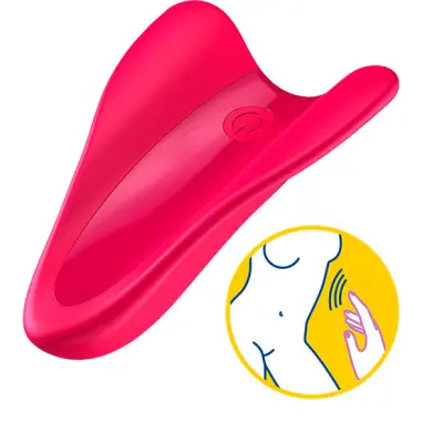 SATISFYER - HIGH FLY VIBRADOR DEDAL FUCHSIA Vibradores Dedo