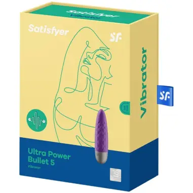 SATISFYER - ULTRA POWER BULLET 5 BALA VIBRADORA VIOLETA 