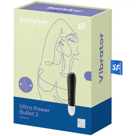 SATISFYER - ULTRA POWER BULLET 2 BALA VIBRADORA NEGRA Balas vibradoras