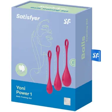 SATISFYER - YONI POWER 1 KIT DE ENTRENAMIENTO ROJO 