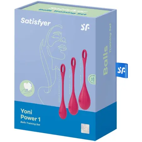 SATISFYER - YONI POWER 1 KIT DE ENTRENAMIENTO ROJO 