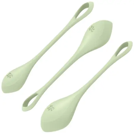SATISFYER - YONI POWER 2 KIT DE ENTRENAMIENTO VERDE 
