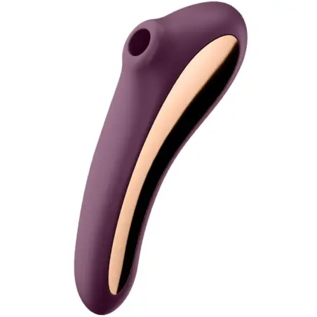 SATISFYER - DUAL KISS ESTIMULADOR CLITORIS PURPURA Succionadores sin vibración