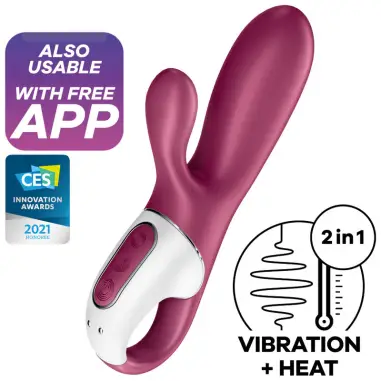 SATISFYER - HOT BUNNY VIBRADOR PUNTO G Vibradores HI-TECH